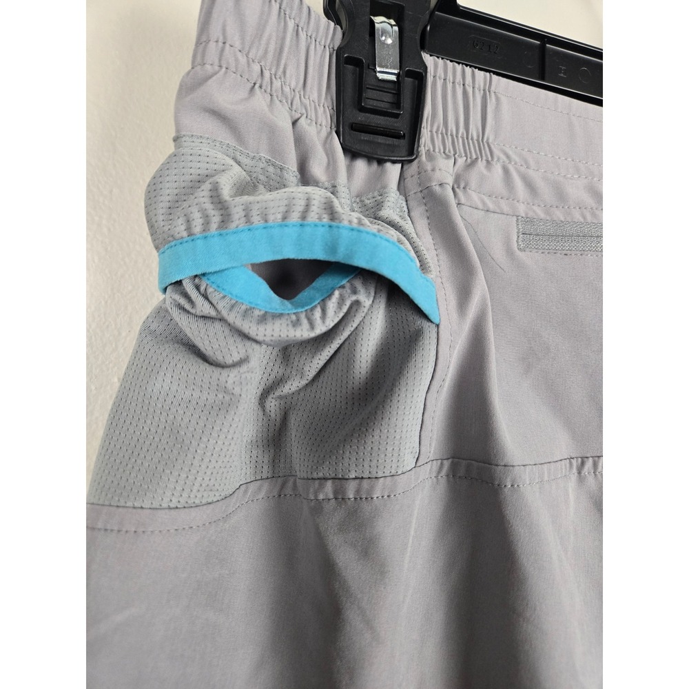 Haimont Womens Running Shorts Gray Liner Zipper Pocket Athletic Size Large - Picture 7 of 11